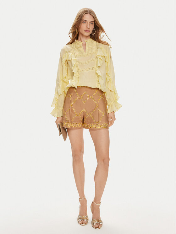 TWINSET TWINSET Bluza 241TP2530 Rumena Relaxed Fit