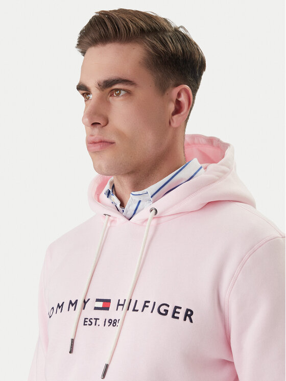 Tommy Hilfiger Tommy Hilfiger Bluza Logo MW0MW11599 Różowy Regular Fit