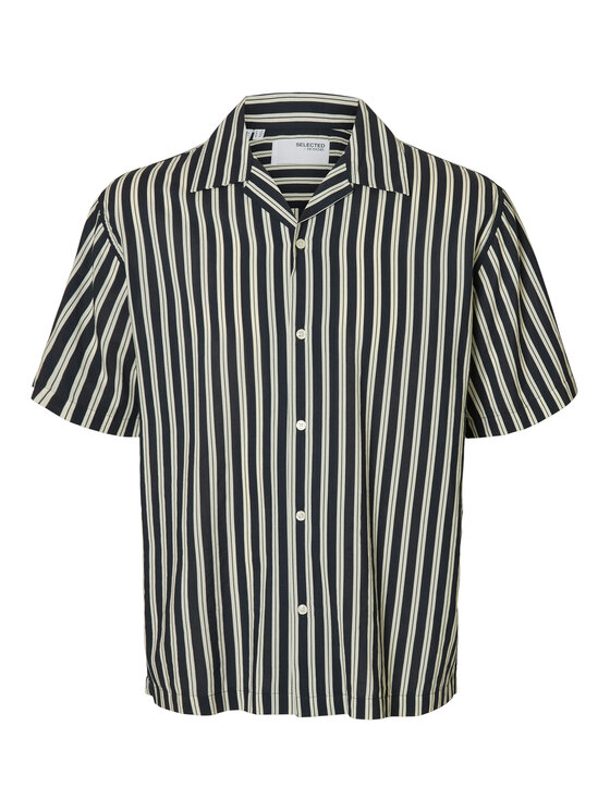 Selected Homme Selected Homme Koszula 16091381 Granatowy Relaxed Fit