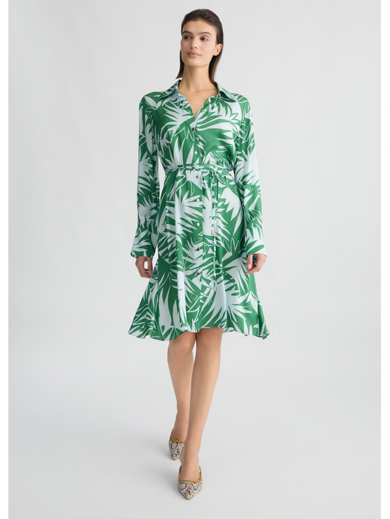 Liu Jo Liu Jo Vestito da giorno CA53 Verde Regular Fit