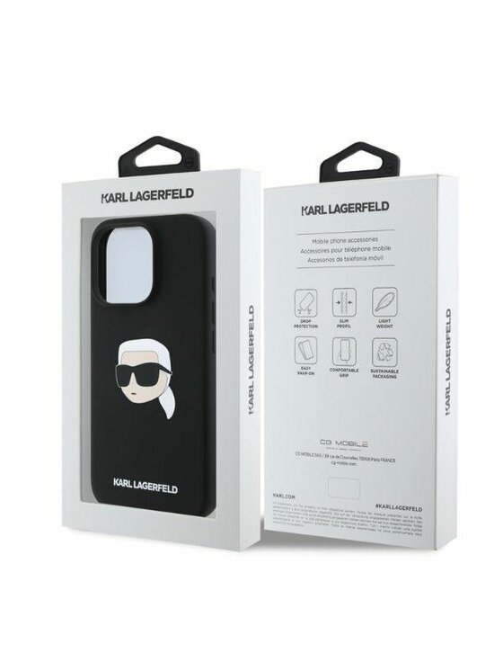 KARL LAGERFELD KARL LAGERFELD Etui na telefon Apple iPhone 15 Pro Max Czarny
