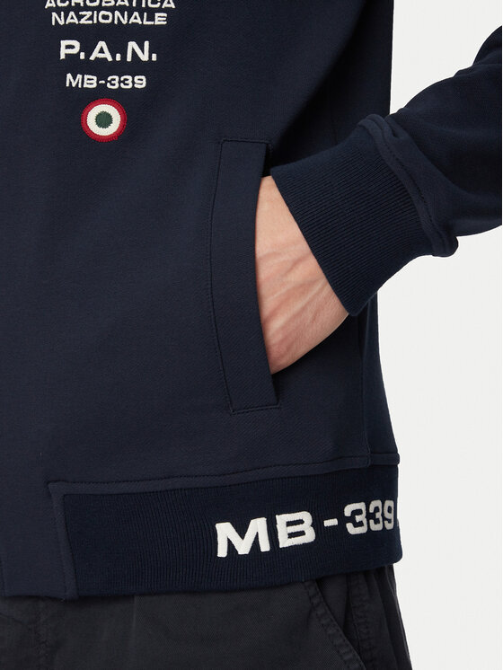 Aeronautica Militare Aeronautica Militare Mikina 261FE2105UF00683 Tmavomodrá Regular Fit