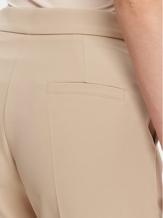 Maryley Maryley Штани з тканини 25EB587/43PG Бежевий Regular Fit