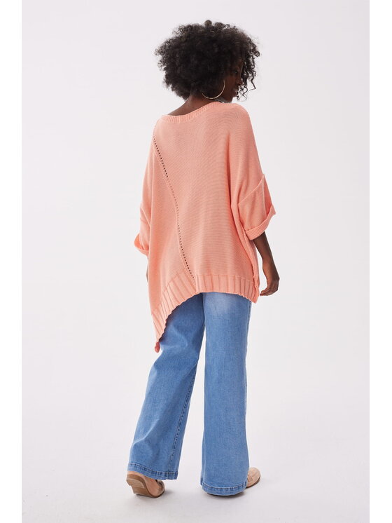 blue shadow blue shadow Sweter Gustti BS Pomarańczowy Standard Fit