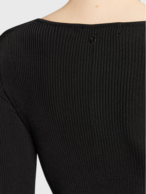 Guess Guess Trikotažinė suknelė W3RK36 Z30K0 Juoda Slim Fit