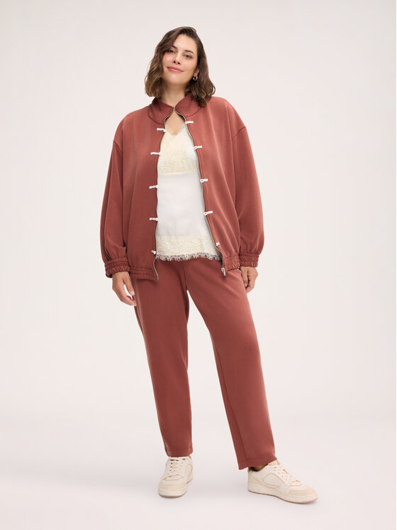 Fiorella Rubino Fiorella Rubino Spodnie materiałowe P057L002609N037 Brązowy Slim Fit