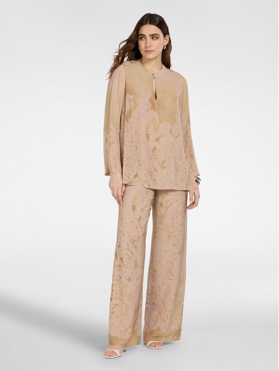 Elena Mirò Elena Mirò Blusa 2169P000215N001 Beige Regular Fit