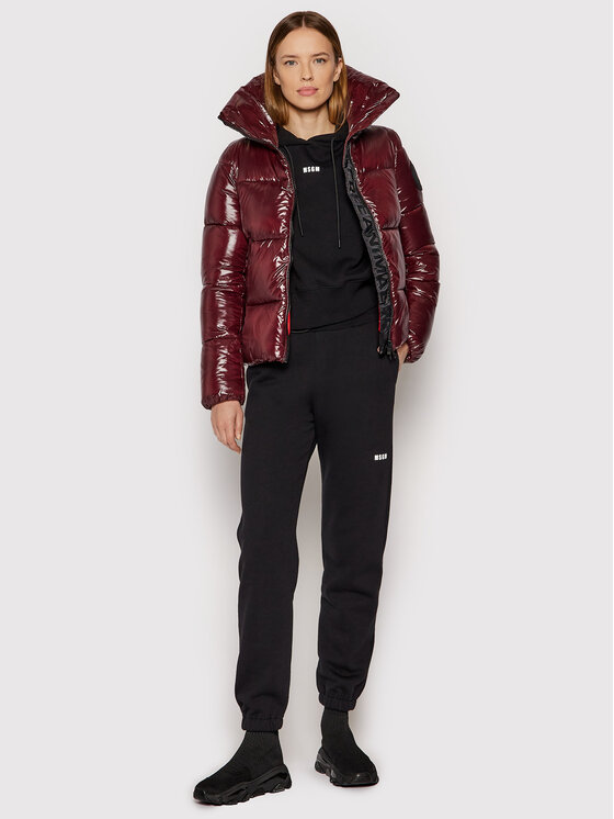 Giubbotto piumino D39370W LUCK13 Bordeaux Regular