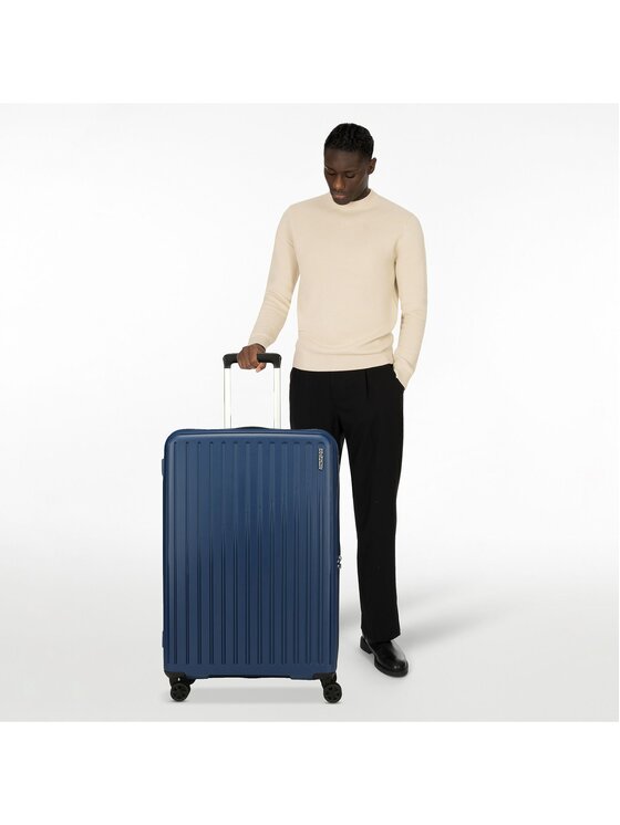 American Tourister American Tourister Walizka średnia 327186 Błękitny