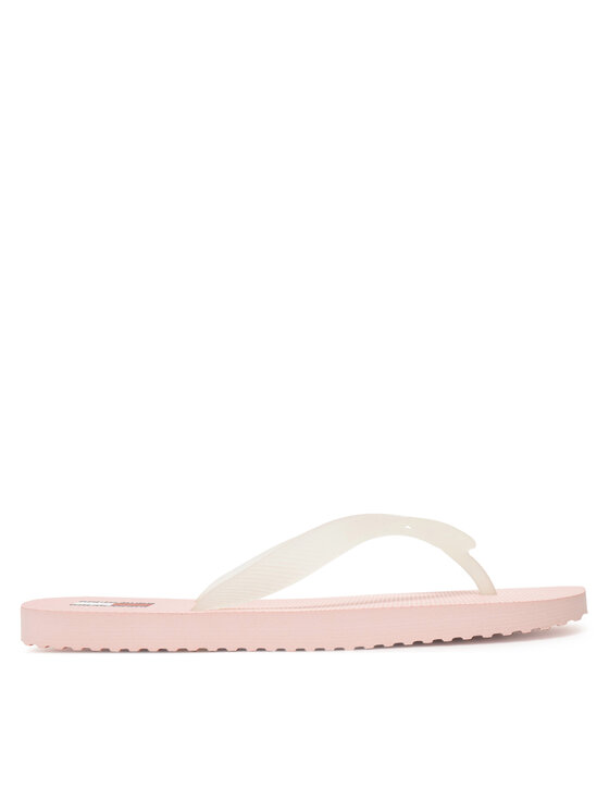 Tommy Jeans Tommy Jeans Japonki Tjw Logo Flip Flop EN0EN02447 Różowy