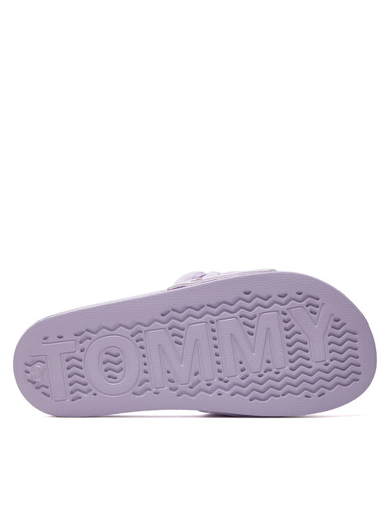 Tommy Jeans Tommy Jeans Klapki Tjw Braided Slide EN0EN02450 Fioletowy