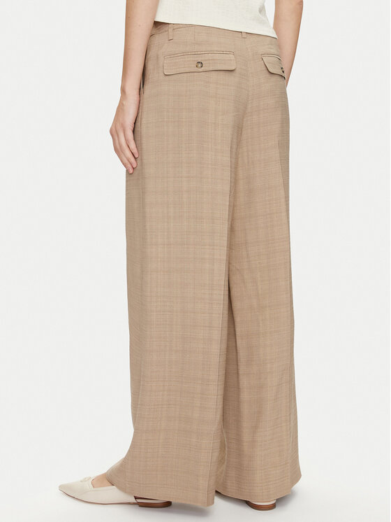 Herskind Herskind Riidest püksid Lotus 5114110 Beež Relaxed Fit