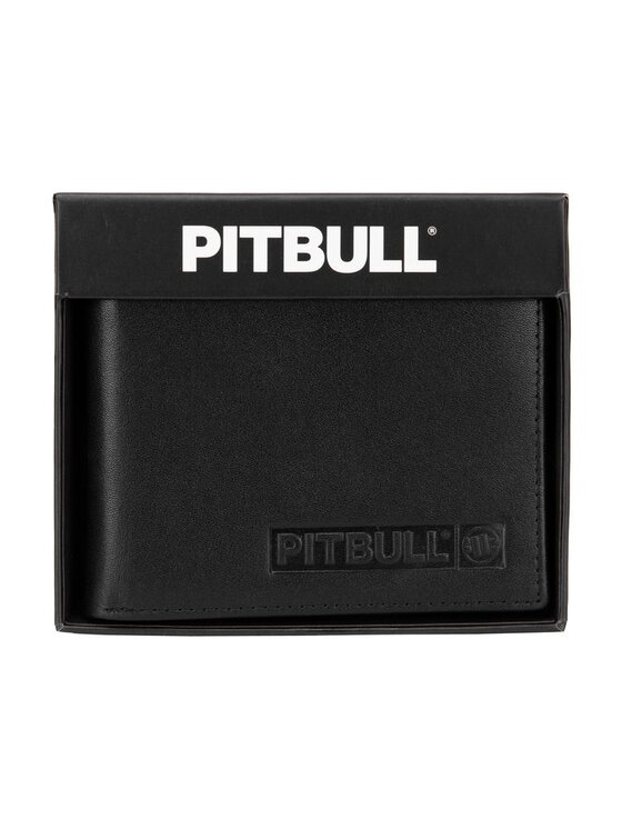 PITBULL PITBULL Portfel skórzany National City Hilltop uniwersalny Czarny