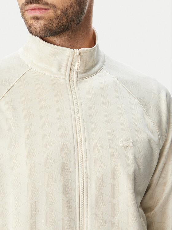 Lacoste Lacoste Majica dugih rukava SH9775 Svijetlo bež Regular Fit