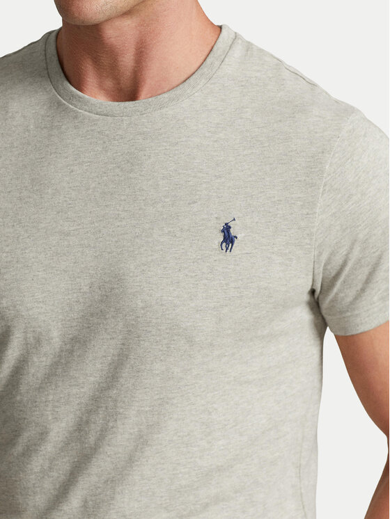 Polo Ralph Lauren Polo Ralph Lauren Marškinėliai Bsr 710680785 Pilka Custom Slim Fit