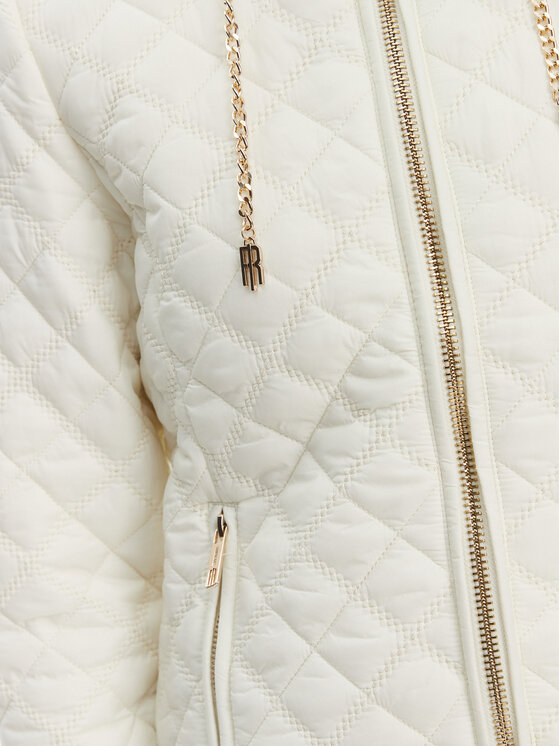 Fracomina Fracomina Pārejas jaka FR25SC3001O42301 Écru Slim Fit