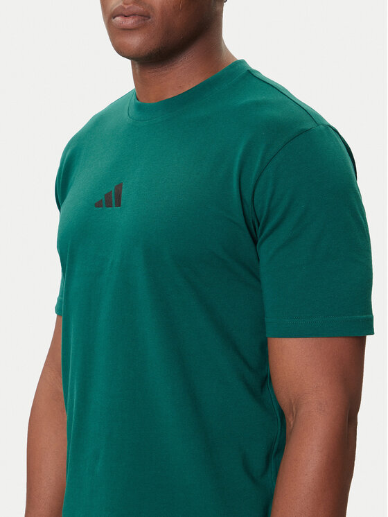 adidas adidas T-krekls Essentials Small Logo JF1096 Zaļš Regular Fit