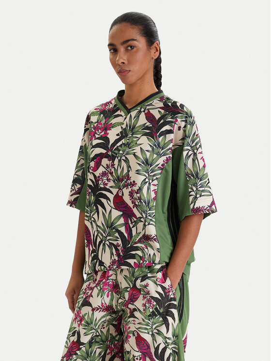 adidas adidas T-shirt Farm Rio Premium KD4628 Zelena Loose Fit