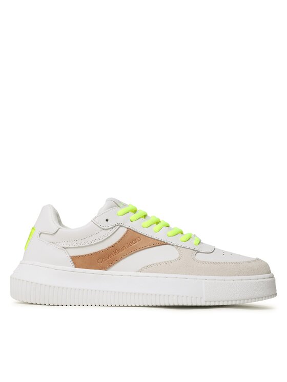 Sneakers Calvin Klein Jeans Chunky Cupsole Gel Backtab Fluo YM0YM00673 Bej