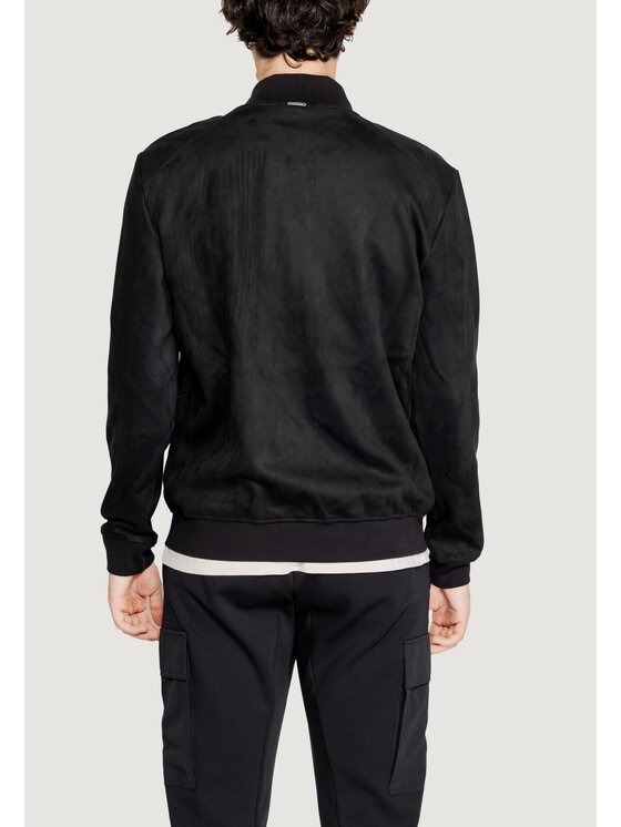 Antony Morato Antony Morato Giacca di pelle STRETCH FAUX SUEDE Nero Stretch Fit