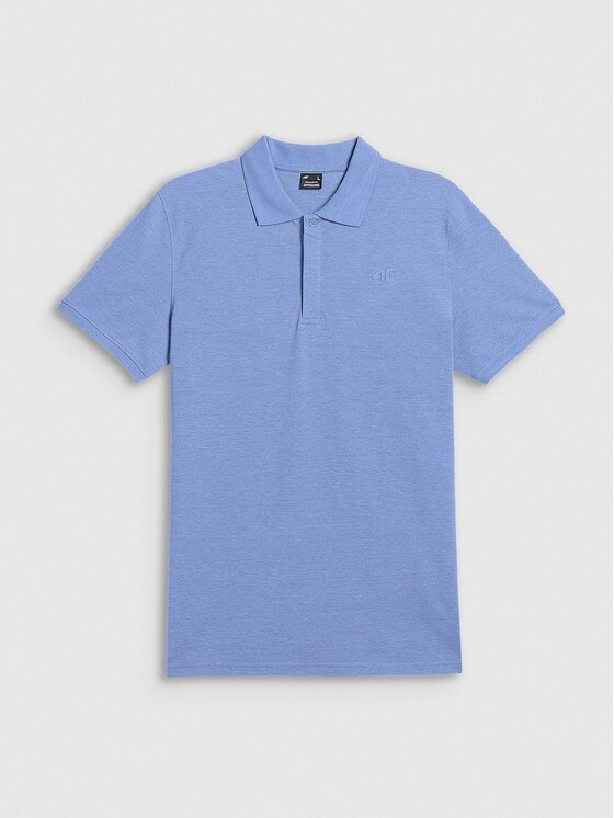 4F 4F Polo 4FRSS26TPTSM0899-32M Niebieski Regular Fit