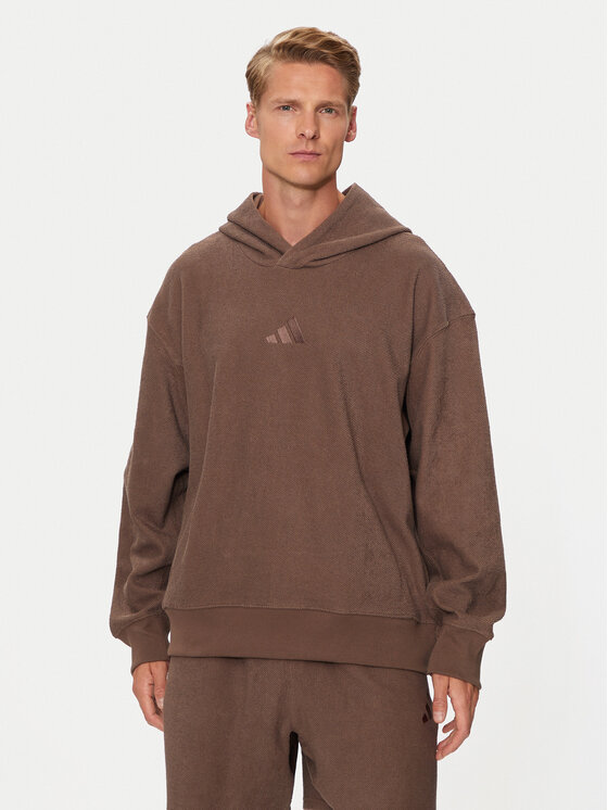 adidas adidas Jopa Elevated ALL SZN Terry Loop IY6578 Rjava Loose Fit