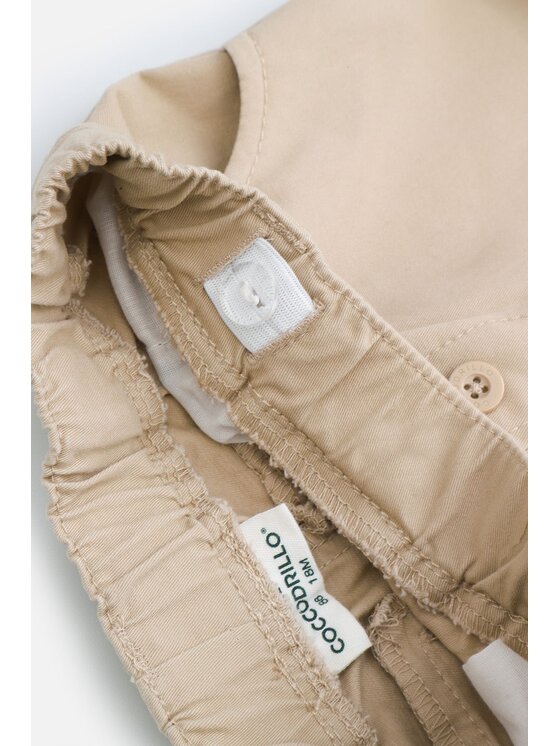 Coccodrillo Coccodrillo Bavlnené nohavice WC5119102EBB-002 Béžová Regular Fit