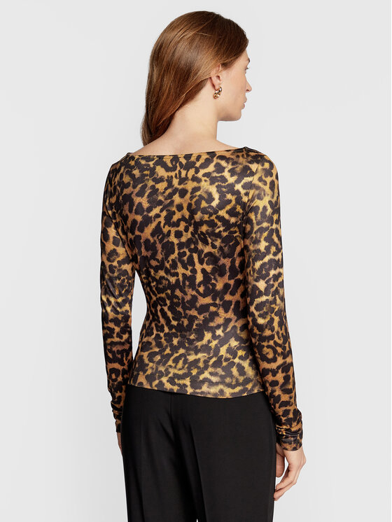 Blusa Phoebe W2BP17 KBDO0 Marrone Slim Fit