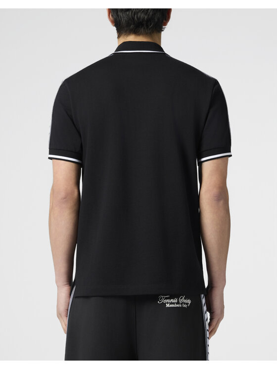 PHILIPP PLEIN PHILIPP PLEIN Polo 30546 Czarny Slim Fit