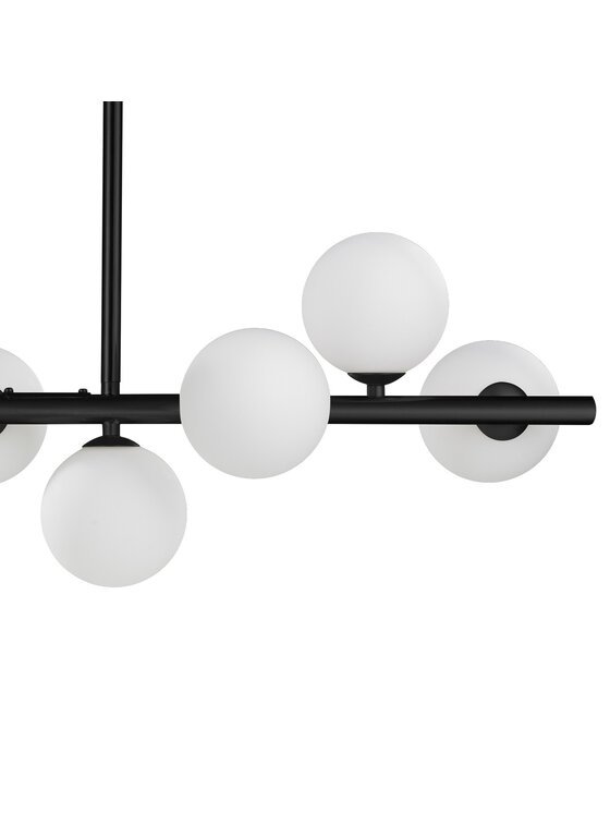 MIAhome MIAhome Lampa wisząca MINI MOON czarna 100 cm Czarny