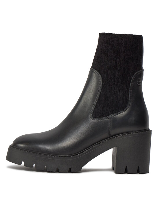 Tamaris Tamaris Kotníková obuv s elastickým prvkem 1-25851-41 Černá