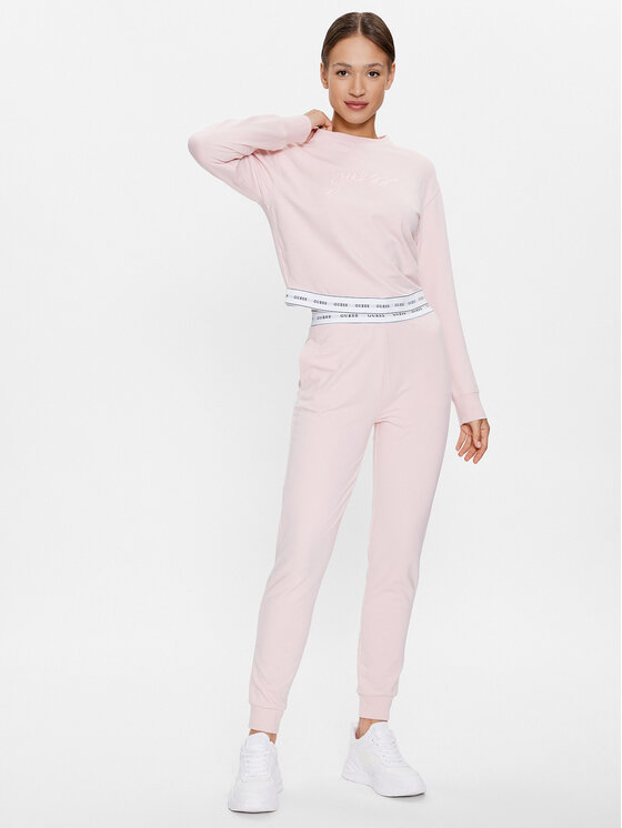 Guess Guess Majica dugih rukava O3YQ01 KBS91 Ružičasta Regular Fit