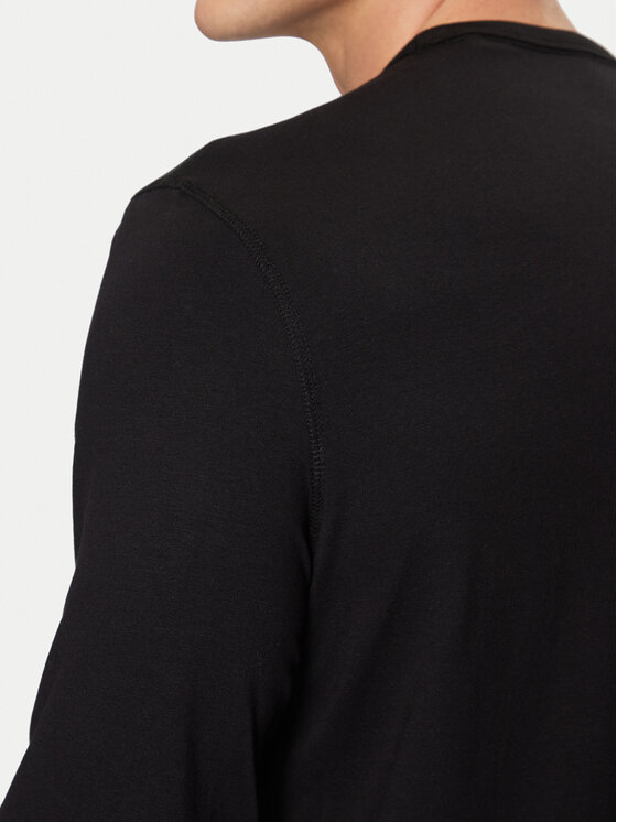 Guess Guess Marškinėliai ilgomis rankovėmis M5RI15 J1314 Juoda Slim Fit