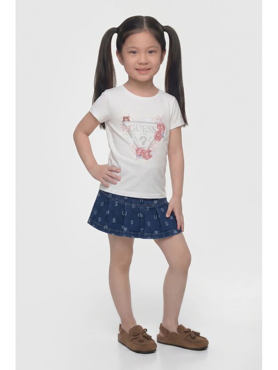 Guess Kids Guess Kids T-Shirt 183880 Biały Classic Fit