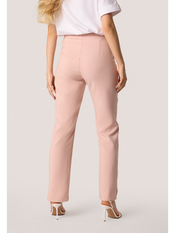 QUIOSQUE QUIOSQUE Dámské kalhoty 3UB005 Růžová Regular Fit