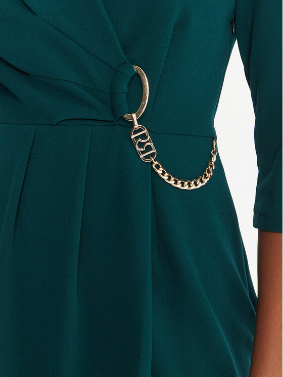 Rinascimento Rinascimento Abito da cocktail CFC0020071002 Verde Regular Fit