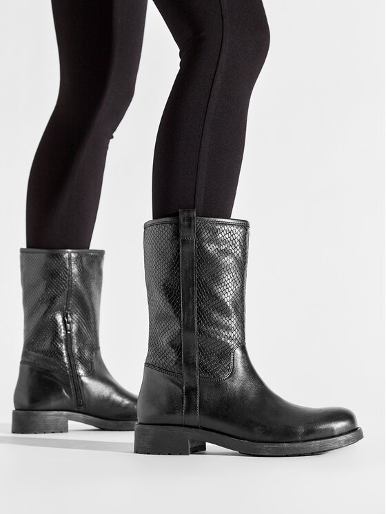 Geox Geox Stivali D Rawelle H D266RH 0TU41 C9999 Nero