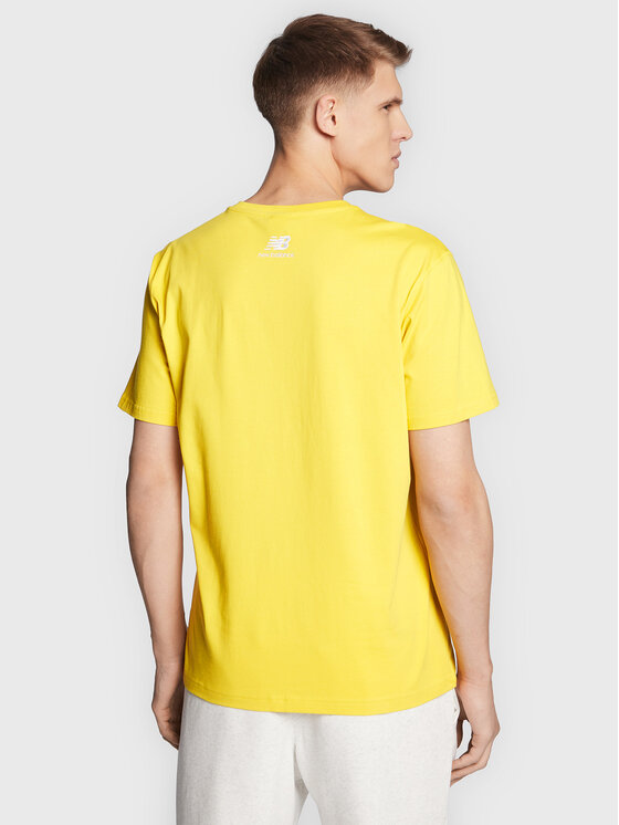 New Balance New Balance T-Shirt MT23502 Żółty Relaxed Fit