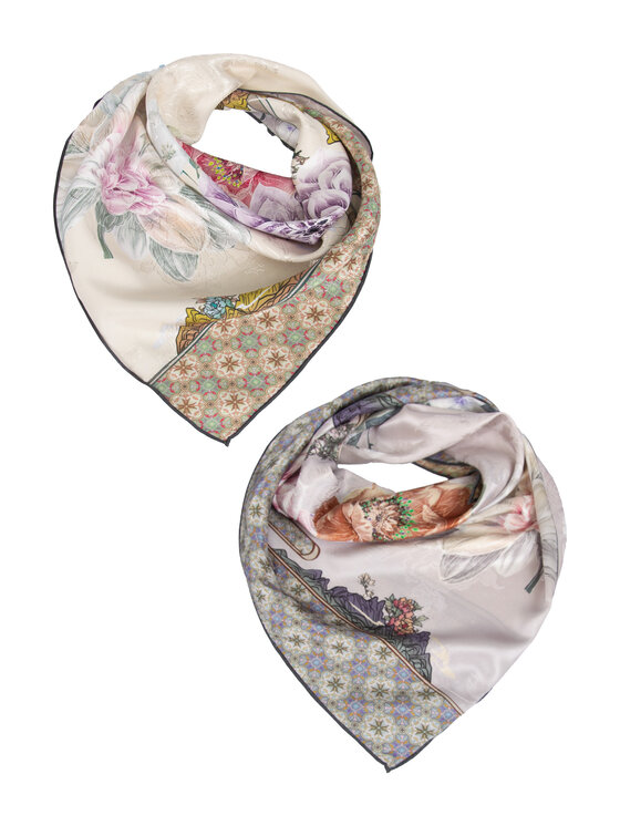 ALLORA BE UNIQUE ALLORA BE UNIQUE Foulard dwustronna żakardowa z jedwabiu Rosa