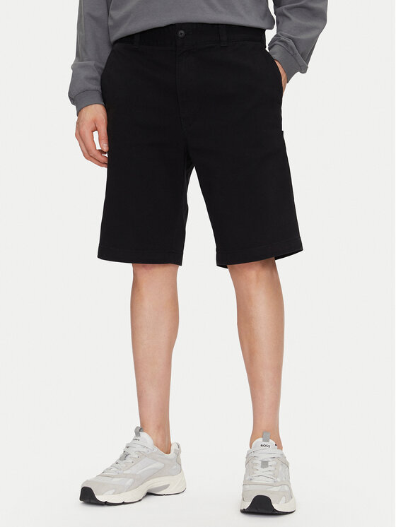 HUGO HUGO Pantalon scurți din material Dante242 50510605 Negru Regular Fit