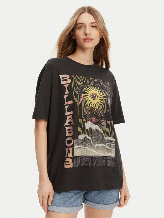 Billabong Billabong T-shirt EBJZT00443-KTA0 Crna Regular Fit