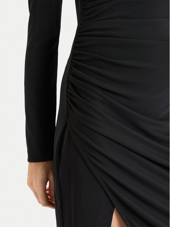 Rinascimento Rinascimento Cocktail obleka CFC0125426003 Bordo rdeča Regular Fit