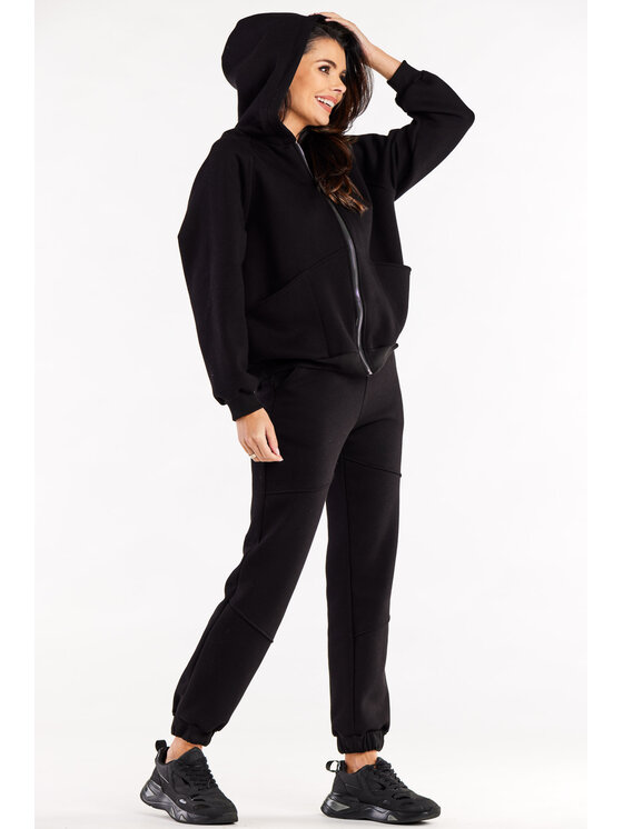 Infinite You Infinite You Mikina M324 Čierna Basic Fit