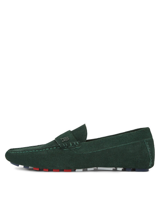 Tommy Hilfiger Tommy Hilfiger Mokassins Th Classic Suede Driver FM0FM05000 Grün