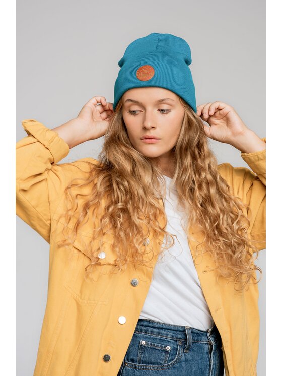 Kabak Kabak Czapka klasyczna beanie Niebieski