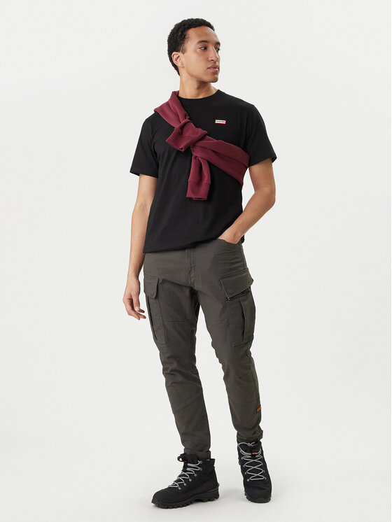 Hunter Hunter T-krekls Essentials HARM0085252 Melns Regular Fit