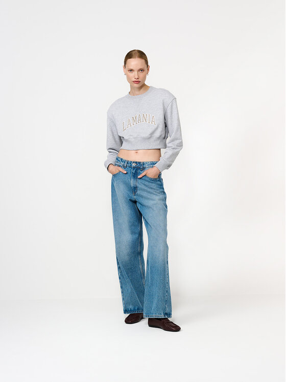 La Mania La Mania Bluza SASHA Szary Classic Fit