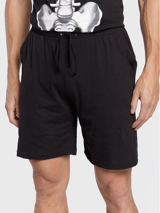 Brave Soul Brave Soul Pyžamo MLWS-149BODY Černá Regular Fit