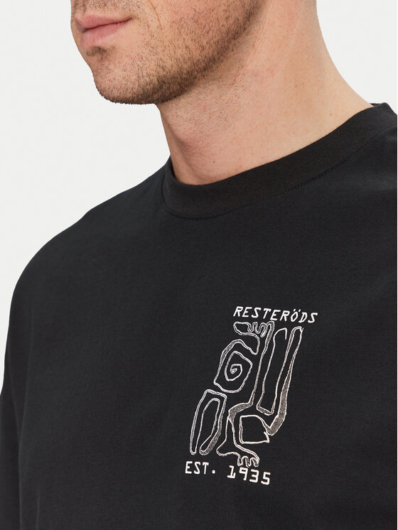 Resteröds Resteröds T-shirt Dev 20251 2055 Crna Regular Fit
