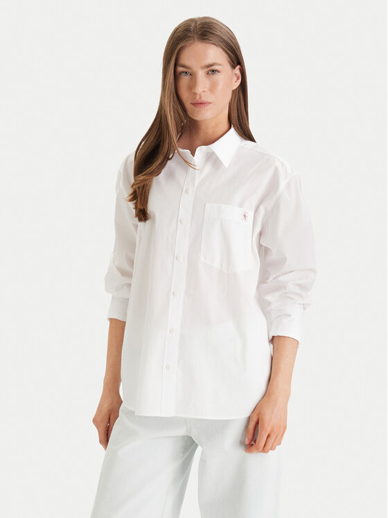Calvin Klein Jeans Calvin Klein Jeans Košeľa LV047F147G Biela Relaxed Fit